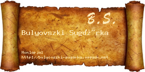 Bulyovszki Sugárka névjegykártya